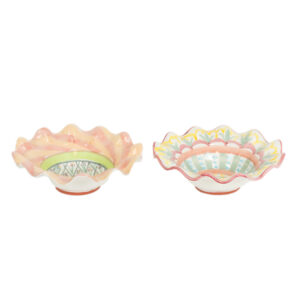 Set of 2 MACKENZIE CHILDS Madison Coupe Cereal Bowls