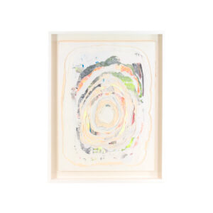 ANDREA MYERS “White Tidal” Original Mixed Media on Layered Paper