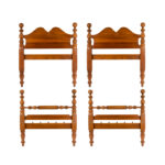 Vintage Pair of DAVIS CABINET CO. Twin Cannonball Beds