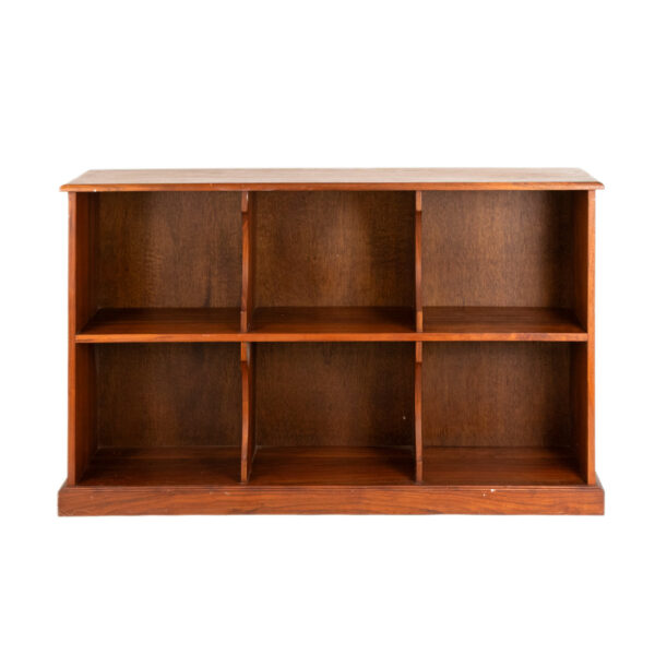 Vintage Handcrafted Walnut Record Bookcase - Image 1
