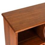 Vintage Handcrafted Walnut Record Bookcase - Image 3