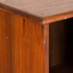 Vintage Handcrafted Walnut Record Bookcase - Image 6