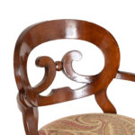 Set of 4 WOODBRIDGE Swivel Counter Stools with Floral Upholstery - Image 3