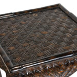 RALPH LAUREN Lacquered Woven Rattan Side Table - Image 2