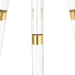 Acrylic and Brass Tripod Floor Lamp - Image 3