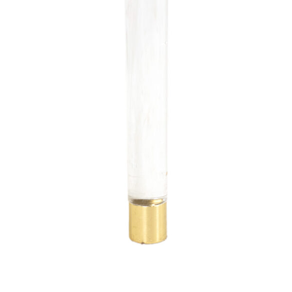 Acrylic and Brass Tripod Floor Lamp - Image 5