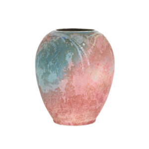 TONY EVANS Raku Pottery Vase