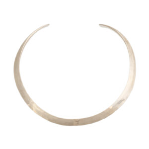 Hammered Sterling Silver Open Collar Necklace