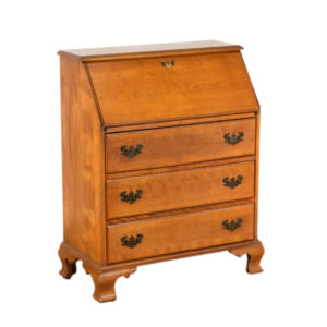 Vintage Maple Drop Front Secretary Desk