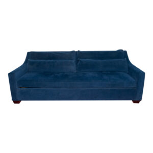 POTTERY BARN York Grand Slope Arm Sofa in Navy Blue Upholstery