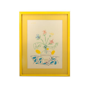 Museum Poster of Pablo Picasso’s “Vase of Flowers”
