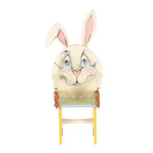 Kid's Rabbit Armchair with Carrot Accents
