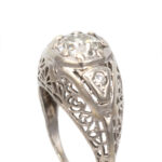1.17 Carat Euro Cut Diamond Engagement Ring in 14 Karat Gold - Image 2