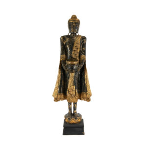 Large Black and Gold Buddha Statue