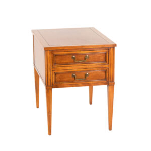HEKMAN Two Drawer Side Table in Cherry Finish