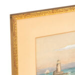 Vintage EUGENE WHITE Original Watercolor Seascape - Image 2