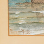 Vintage EUGENE WHITE Original Watercolor Seascape - Image 3