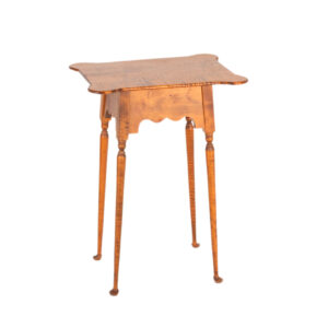 RIVER BEND Tiger Maple Porringer Table