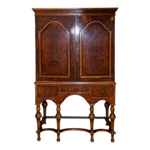 William and Mary Style Walnut Cabinet