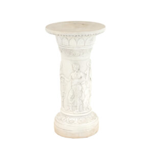 Vintage Plaster Column with Grecian Motifs