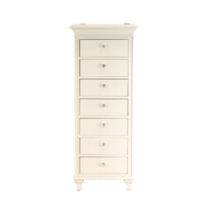LEXINGTON Lingerie Chest with Mirror in White Finish