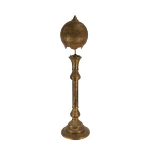 Antique Middle Eastern Brass Floor Lamp