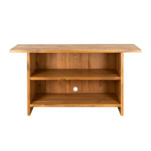 Industrial Oak Console Media Table