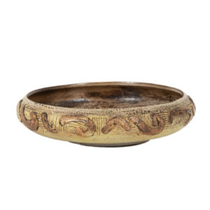 Vintage Mid Century Modern Glazed Pottery Bowl