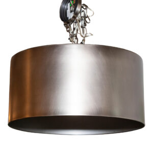 RESTORATION HARDWARE Antiqued Metal Drum Pendant