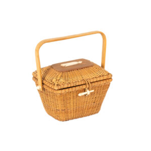 Nantucket Basket Purse with Whale Motif