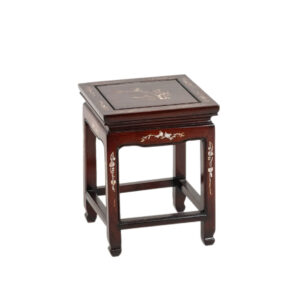 Small Oriental Rosewood Table with Mother of Pearl