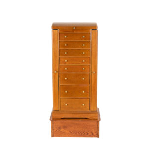 Oak Jewelry Armoire on Stand