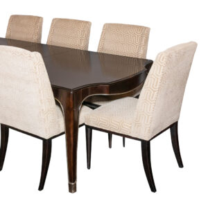 BERNHARDT Dining Table with 2 Leaves and 10 Dining Chairs