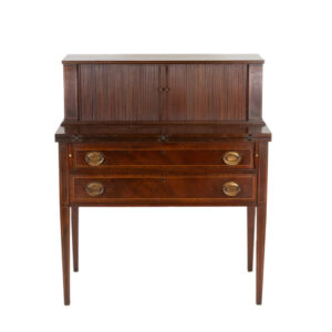 Vintage MADDOX Mahogany Hepplewhite Inlay Writing Desk