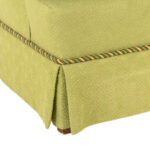 Vintage Accent Chair in Light Green Upholstery - Image 5