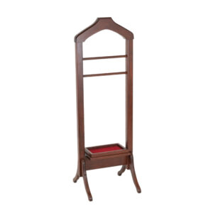 Amish Made Cherry Valet with Velvet Tray and Power Strip