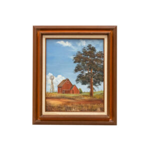 JOANNA LUTZ Original Oil Farm Landscape
