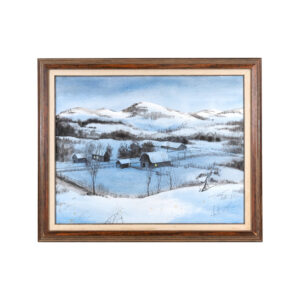 GEORGIA DEARBORN Original Oil Winter Landscape