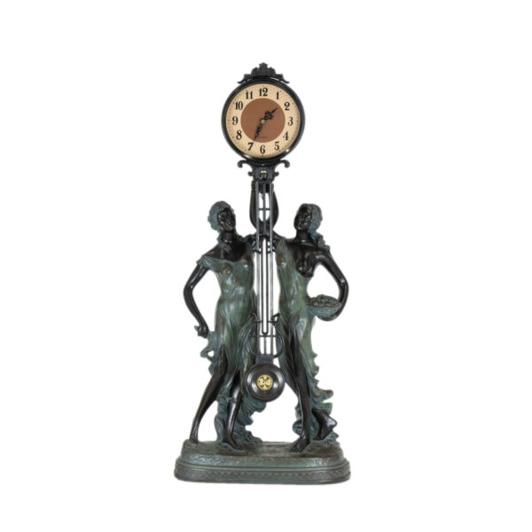 Figural Metal Battery Powered Clock - Image 1