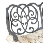 Cast Aluminum Outdoor Bench with Overstuffed Cushion - Image 3