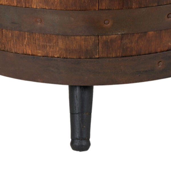 Pair of BROTHERS OF KENTUCKY Whiskey Barrel Accent Swivel Chairs - Image 5