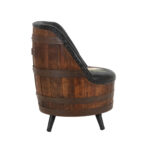 Pair of BROTHERS OF KENTUCKY Whiskey Barrel Accent Swivel Chairs - Image 6