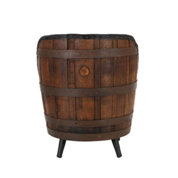 Pair of BROTHERS OF KENTUCKY Whiskey Barrel Accent Swivel Chairs - Image 7