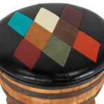 Set of 3 BROTHERS OF KENTUCKY Whiskey Barrel Bar Stools - Image 2