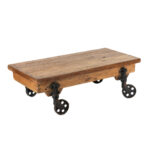 Refinished Railroad Cart Coffee Table