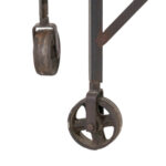 Industrial Iron and Wood End Table - Image 4