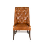 Accent Chair in Faux Leather Upholstery