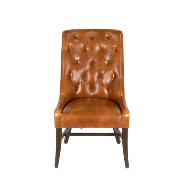 Accent Chair in Faux Leather Upholstery - Image 1