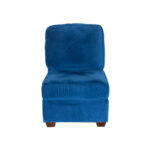 POTTERY BARN Fremont Armless Chair in Royal Blue