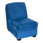 POTTERY BARN Fremont Armless Chair in Royal Blue - Image 2